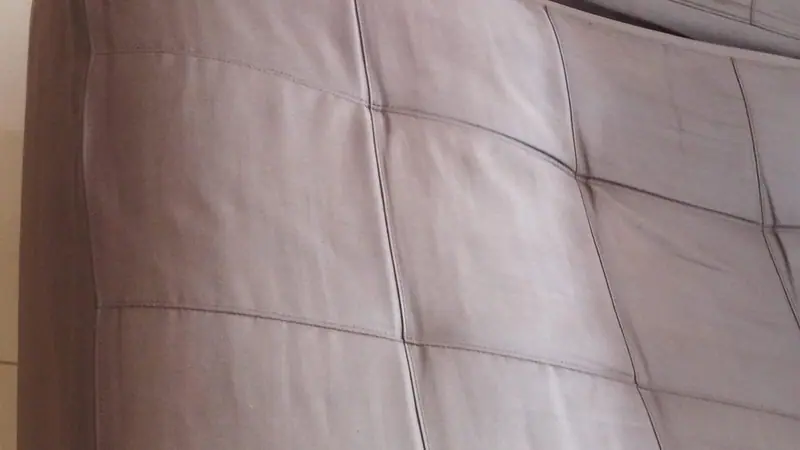 Sofá limpo depois do serviço